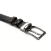 Nordee BN001 BLACK férfi fekete-barna kifordítható bőr öv 120 cm