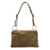 Luka 24-097 MN taupe női bőr válltáska, oldaltáska 24 x 15.5 x 4 cm