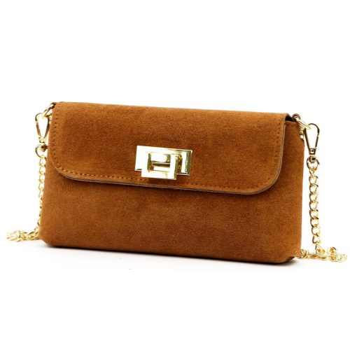 Luka 25-001 konyak női bőr válltáska 22 x 12.5 x 6 cm