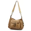 VS 046 taupe női bőr oldaltáska 32 x 22 x 15 cm