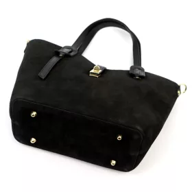   Luka 25-006 fekete női bőr válltáska, oldaltáska 36 x 29 x 14 cm