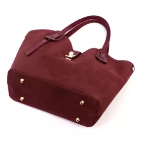   Luka 25-006 bordó női bőr válltáska, oldaltáska 36 x 29 x 14 cm