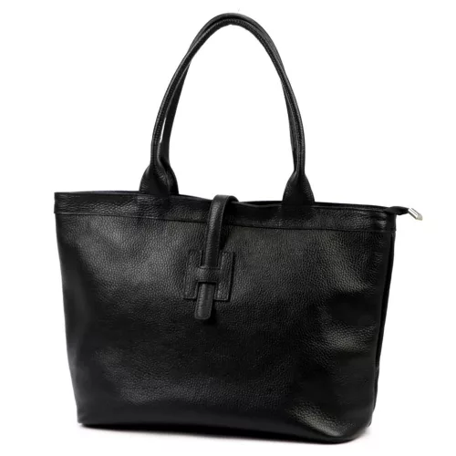 Luka 25-007 fekete női bőr válltáska, oldaltáska 36 x 29 x 14 cm