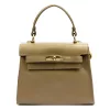 Luka 19-17 MN DOLLARO taupe női bőr kézitáska 23 x 19 x 12.5 cm