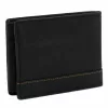 Nordee HJORT N992 fekete férfi bőr pénztárca 12.5 x 9.5 x 3 cm
