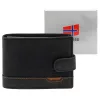 Nordee HJORT 8806A fekete férfi bőr pénztárca 13 x 9.5 x 3 cm