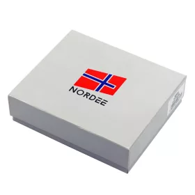   Nordee L895 MOTOSKULL barna férfi bőr pénztárca 12.5 x 9.8 x 2.5 cm