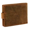 Nordee L895 MOTOSKULL barna férfi bőr pénztárca 12.5 x 9.8 x 2.5 cm