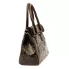 Luka 20-054 MN  női, sötétbarna bőr válltáska, oldaltáska 36 x 26 x 14 cm