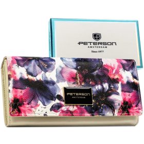   Peterson PTN PX22-PF1 színes virágmintás női pénztárca 19.5 x 10 x 2.8 cm