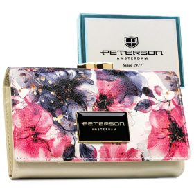   Peterson PTN PX23-PF1 színes virágmintás női pénztárca 14 x 9.5 x 3.5 cm