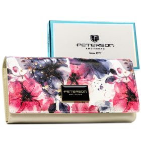   Peterson PTN PX24-PF1 színes virágmintás női pénztárca 19 x 10 x 3.5 cm