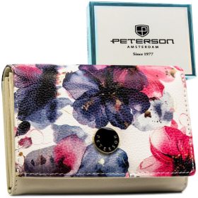   Peterson PTN PX30-PF1 színes virágmintás női pénztárca 15 x 7 x 3 cm
