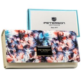   Peterson PTN PX22-PF2 színes virágmintás női pénztárca 19.5 x 10 x 2.8 cm