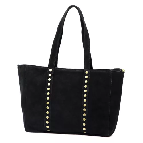 Luka 25-016 fekete női bőr válltáska 47 x 28 x 13 cm