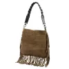 Luka 25-022 női bőr taupe válltáska 33 x 30 x 6 cm