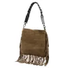 Luka 25-022 női bőr taupe válltáska 33 x 30 x 6 cm