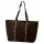 Luka 25-016 barna női bőr válltáska 47 x 28 x 13 cm