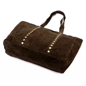Luka 25-016 barna női bőr válltáska 47 x 28 x 13 cm