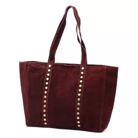 Luka 25-016 bordó női bőr válltáska 47 x 28 x 13 cm