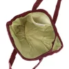 Luka 25-016 bordó női bőr válltáska 47 x 28 x 13 cm