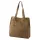 Luka 25-041 taupe női velúr bőr válltáska 33 x 31 x 11 cm