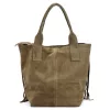 Luka 25-012 drapp női bőr shopper táska 40 x 33 x 17 cm
