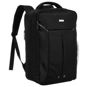  Peterson PTN BOCIAN fekete hátizsák - WizzAir, Ryanair kézipoggyász 40 x 25 x 20 cm