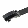 Nordee BA002 férfi fekete automata bőr öv, alkalmi viselet 125 x 3.5 cm
