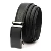 Nordee BA003 férfi fekete automata csatos bőr öltöny öv 115 x 3.5 cm
