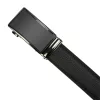 Nordee BA003 férfi fekete automata csatos bőr öltöny öv 120 x 3.5 cm