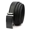 Nordee BA003 férfi fekete automata csatos bőr öltöny öv 120 x 3.5 cm