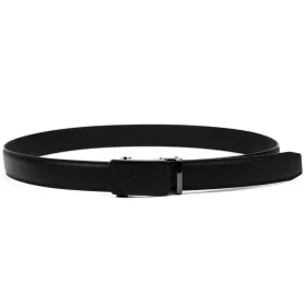 Nordee BA004 férfi fekete automata bőr öv 120 x 3,5 cm