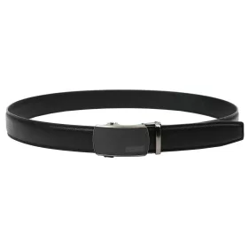   Nordee BA005 férfi fekete automata bőr alkalmi öv 120 x 3,5 cm