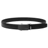Nordee BA005 férfi fekete automata bőr alkalmi öv 130 x 3,5 cm