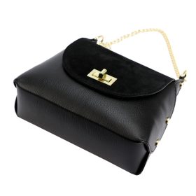   Luka 25-050 fekete női bőr kézitáska, válltáska 23 x 17 x 9 cm