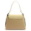 Luka 25-050 bézs női bőr kézitáska, válltáska 23 x 17 x 9 cm
