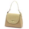 Luka 25-050 bézs női bőr kézitáska, válltáska 23 x 17 x 9 cm