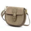 Luka 25-045 taupe női bőr válltáska 19.5 x 18 x 10 cm