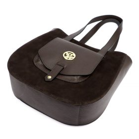Gregorio 1729 barna  női bőr shopper 36 x 32 x 12 cm