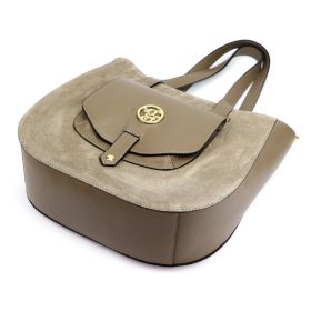 Gregorio 1729 drapp női bőr shopper 36 x 32 x 12 cm