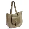 Gregorio 1729 drapp női bőr shopper 36 x 32 x 12 cm