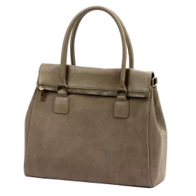   Luka 24-095 taupe női bőr kézitáska, válltáska 37 x 31 x 15 cm