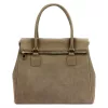 Luka 24-095 taupe női bőr kézitáska, válltáska 37 x 31 x 15 cm