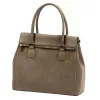 Luka 24-095 taupe női bőr kézitáska, válltáska 37 x 31 x 15 cm