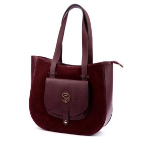 Gregorio 1729 bordó női bőr shopper 36 x 32 x 12 cm