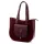 Gregorio 1729 bordó női bőr shopper 36 x 32 x 12 cm