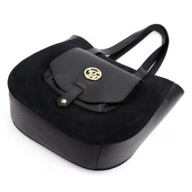 Gregorio 1729 fekete női bőr shopper 36 x 32 x 12 cm