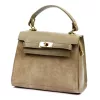 Luka 19-17-02 taupe női bőr kézitáska, oldaltáska 23 x 19 x 13 cm