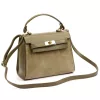 Luka 19-17-02 taupe női bőr kézitáska, oldaltáska 23 x 19 x 13 cm